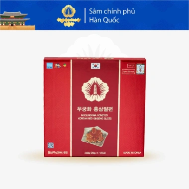 Hồng Sâm Lát Tẩm Mật Ong Hàn Quốc Mugunghwa Tăng Sinh Lực, Miễn Dịch, 1.5 Triệu