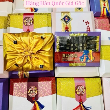 Hồng Sâm Nguyên Củ 6 Năm Tuổi Tẩm Mật Ong Hộp Lụa 500g - Giá Ưu Đãi 1.499.000₫