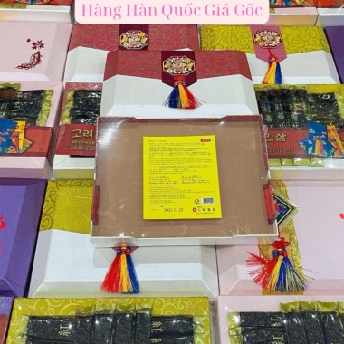 Hồng Sâm Nguyên Củ 6 Năm Tuổi Tẩm Mật Ong Hộp Lụa 500g - Giá Ưu Đãi 1.499.000₫