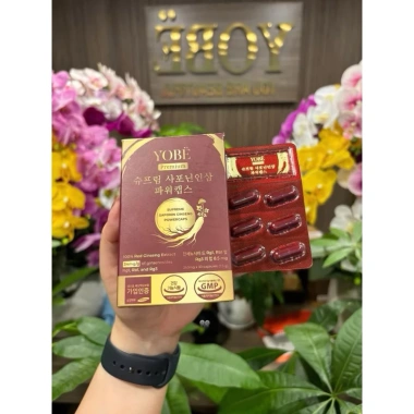 Hồng Sâm Yobe Saponin Hàn Quốc - Powercaps 30 Viên, Tăng Sức Đề Kháng, Giá 480.000đ 2