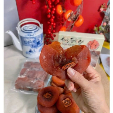 Hồng Sấy Dẻo Nguyên Trái 500g - Hồng Chén Đậm Đà, Giá 95k Giảm Sốc