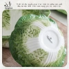 HongDian Bộ bát đĩa gia đình kiểu cải thảo gốm sứ, không chì, chống trầy, an toàn lò vi sóng, 116k 9