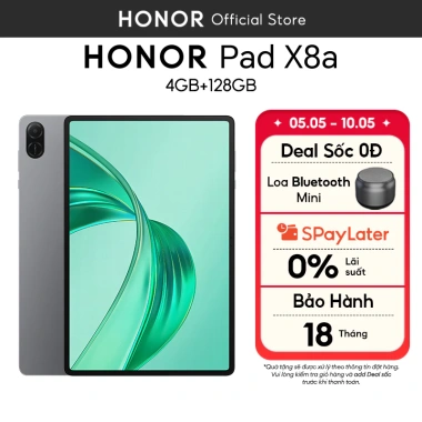 Honor Pad X8a 4GB 128GB - Màn hình 11 inch 90Hz, Pin 8.300mAh, BH 18 tháng - 4.189.000đ