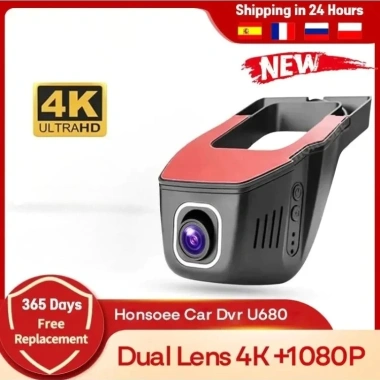 Honsoee U680 Dash Cam 4K 1.080P WDR WiFi – Giám sát đỗ xe 24h, quay nét, an toàn lái 3