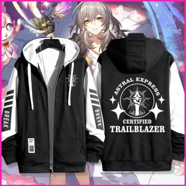 Hoodie anime Honkai Star Rail có dây kéo unisex - Giá ưu đãi 277.560 VND