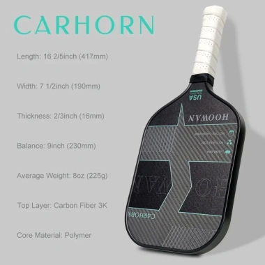 Hoowan Vợt Pickleball T700 18K Sợi Carbon USAPA - Mái Chèo Chuyên Nghiệp Có Túi 2 Hoowan Vợt Pickleball T700 18K Sợi Carbon USAPA - Mái Chèo Chuyên Nghiệp Có Túi 2