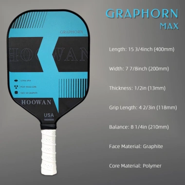 Hoowan Vợt Pickleball T700 18K Sợi Carbon USAPA - Mái Chèo Chuyên Nghiệp Có Túi
