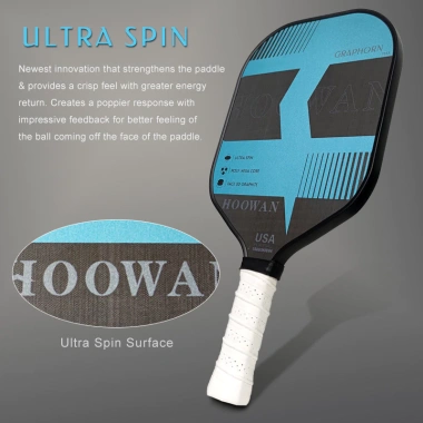 Hoowan Vợt Pickleball T700 18K Sợi Carbon USAPA - Mái Chèo Chuyên Nghiệp Có Túi