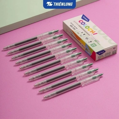 Hộp 10 bút gel Colochi Thiên Long Gel-050 ngòi 0.5mm - Giá 35.000₫ chính hãng