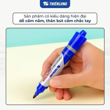 Hộp 10 cây Bút Lông Dầu Thiên Long - Mực bám dính, nhanh khô, không độc hại, 110k 6