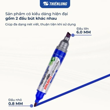 Hộp 10 cây Bút Lông Dầu Thiên Long - Mực bám dính, nhanh khô, không độc hại, 110k 8