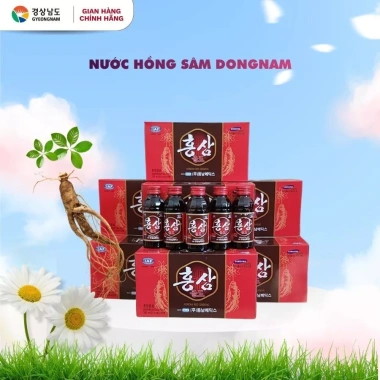 Hộp 10 chai Nước hồng sâm + Đông trùng Hàn Quốc 6 năm Red Ginseng - Chỉ 69.900₫