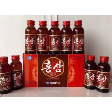 Hộp 10 chai Nước hồng sâm + Đông trùng Hàn Quốc 6 năm Red Ginseng - Chỉ 69.900₫