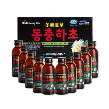 Hộp 10 chai Nước hồng sâm + Đông trùng Hàn Quốc 6 năm Red Ginseng - Chỉ 69.900₫