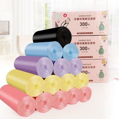 Hộp 10 cuộn 300 túi đựng rác siêu dai, nhiều màu - Tiện lợi, giảm giá 99.000₫