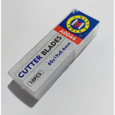 Hộp 10 lưỡi dao đa năng 2 đầu 60x19x0.6mm A44 - C-MART, chỉ 19.000 VND