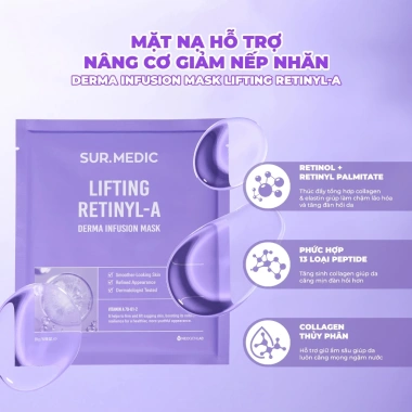 Hộp 10 mặt nạ SurMedic vi sợi Hàn Quốc - Dưỡng sáng, phục hồi, cấp ẩm da 285k