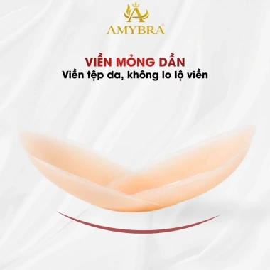 Hộp 10 miếng dán ngực silicone keo an toàn, dùng nhiều lần nhũ hoa AMYBRA H02 49k 7