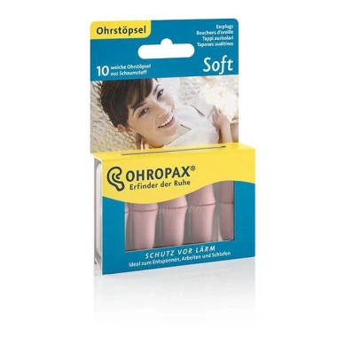 Hộp 10 nút OHROPAX Soft bịt tai chống ồn Đức siêu mềm mại giá ưu đãi 239k 2