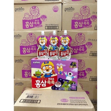 Hộp 10 túi Hồng Sâm Trái Cây Paldo Pororo Việt Quất Cam Táo giá 175.420₫ 6