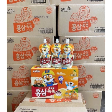 Hộp 10 túi Hồng Sâm Trái Cây Paldo Pororo Việt Quất Cam Táo giá 175.420₫ 7