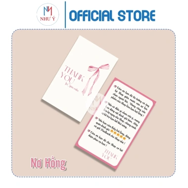 Hộp 100 Card Cảm Ơn Bán Hàng Xin Đánh Giá, Gửi Kèm Sản Phẩm, Ấn Tượng Đầu Tiên, Giao Nhanh 95k