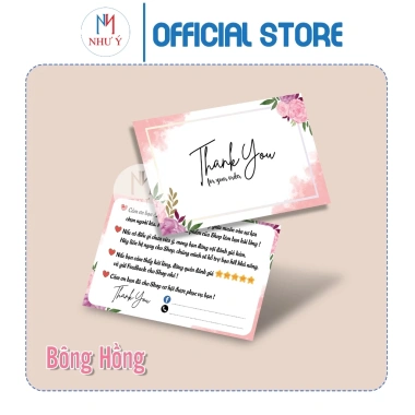 Hộp 100 Card Cảm Ơn Bán Hàng Xin Đánh Giá, Gửi Kèm Sản Phẩm, Ấn Tượng Đầu Tiên, Giao Nhanh 95k