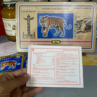 Hộp 100 Gói Cao Dán Con Cọp Loại 7 Chữ - Hàng Chính Hãng, Giá Ưu Đãi 500k 9