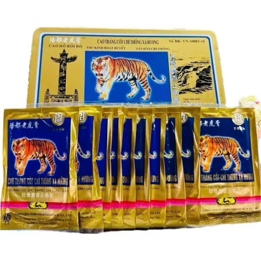 Hộp 100 Gói Cao Dán Con Cọp Loại 7 Chữ - Hàng Chính Hãng, Giá Ưu Đãi 500k 10
