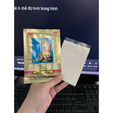 Hộp 100 gói miếng dán Con cọp 5 chữ giảm đau chính hãng Thái Lan - Giá chỉ 514.800 VND