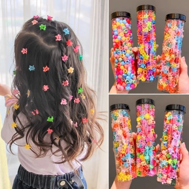 Hộp 100 Kẹp Tóc Càng Cua Nhí Mix Màu Phong Cách Hàn Quốc - Giá 22.000₫