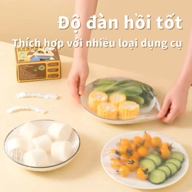 Hộp 100 màng bọc thực phẩm co giãn siêu dai, siêu chắc - Giá chỉ 22.900₫ 2