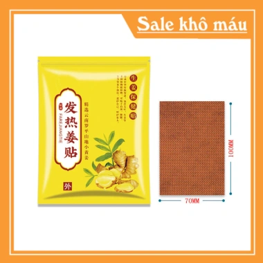Hộp 100 miếng Cao dán xương khớp Tinh chất Gừng Thảo dược giảm đau - Giá chỉ 24.000 VND 3