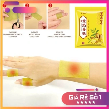 Hộp 100 miếng dán giảm đau gừng và vai PK Mugwort - Giảm đau nhanh, giá 24.000