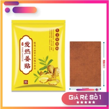 Hộp 100 miếng dán giảm đau gừng và vai PK Mugwort - Giảm đau nhanh, giá 24.000