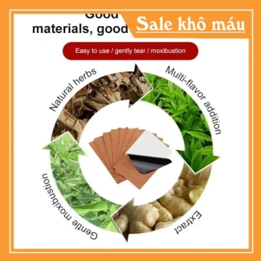 Hộp 100 miếng Dán Gừng Tỏa Nhiệt Giảm Đau Xương Khớp & Đau Bụng - 24.000 VNĐ 2