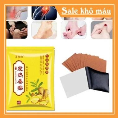 Hộp 100 miếng Dán Gừng Tỏa Nhiệt Giảm Đau Xương Khớp & Đau Bụng - 24.000 VNĐ 6