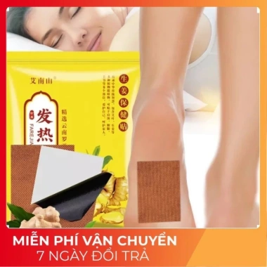 Hộp 100 miếng Dán Gừng Tỏa Nhiệt Giảm Đau Xương Khớp, Đau Bụng - Chỉ 24.000đ