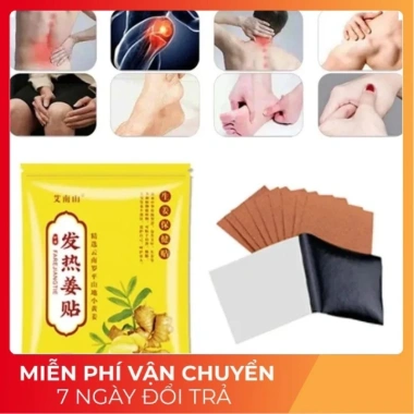 Hộp 100 miếng Dán Gừng Tỏa Nhiệt Giảm Đau Xương Khớp, Đau Bụng - Chỉ 24.000đ 6 Hộp 100 miếng Dán Gừng Tỏa Nhiệt Giảm Đau Xương Khớp, Đau Bụng - Chỉ 24.000đ 6