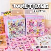 Hộp 100 sticker Babythree Sanrio LABUBU - Trang trí sưu tầm, chỉ 25.000 VNĐ