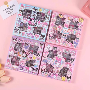 Hộp 100 sticker Babythree Sanrio LABUBU - Trang trí sưu tầm, chỉ 25.000 VNĐ