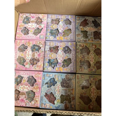 Hộp 100 tấm Sticker Hình Dán Trang Trí Sổ Lưu Niệm Dễ Thương Giá 49.000₫