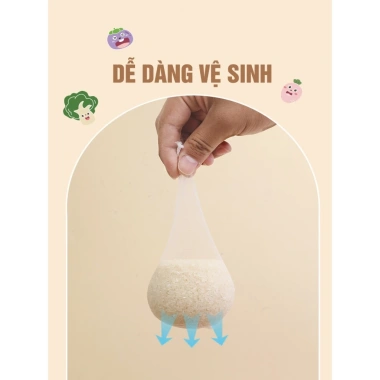 Hộp 100 túi đựng lọc rác dán tường hình cà tím tiện lợi giảm giá 15.000 VND