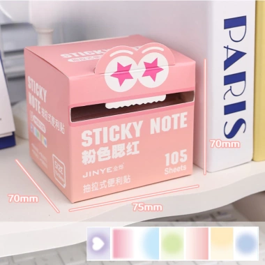 Hộp 105 Giấy Note NHAMOI Trong Suốt Chống Thấm - Nhiều màu, Viết Bút Bi Gel, 23.500 VND 7