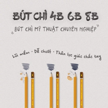 Hộp 12 Bút chì Bitex 2B/4B/6B/8B - Chuyên dụng cho Mỹ thuật, Giá ưu đãi 23.100₫ 3