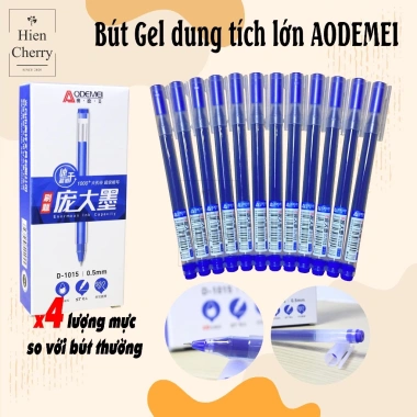 Hộp 12 Bút Gel AODEMEI D1.015 GP031 Ngòi 0.5mm Ống Mực To, Khô Nhanh - 44.500₫