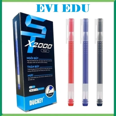 Hộp 12 bút gel Duckey GP-119 nét 0.5mm, 2.000m viết siêu trơn - Giá chỉ 65.000 VND
