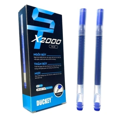Hộp 12 bút gel Duckey GP-119 nét 0.5mm, 2.000m viết siêu trơn - Giá chỉ 65.000 VND