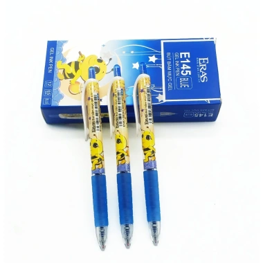 Hộp 12 Bút Gel Eras E145 Ngòi 0.5mm - Xanh Đen Đỏ - Giá ưu đãi 87.120 VND