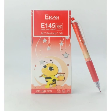 Hộp 12 Bút Gel Eras E145 Ngòi 0.5mm - Xanh Đen Đỏ - Giá ưu đãi 87.120 VND